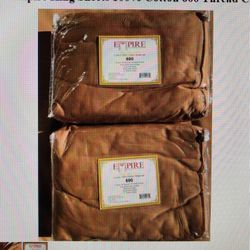 2 SETS Empire KING sheets 100% Cotton 600 thread count $45ea/2 For $80