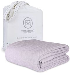Threadmill Luxury Cotton Blankets for Queen Size Bed