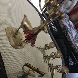 3 Christmas Candle Holders 