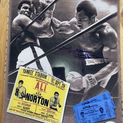 Ken Norton 11x14 auto w/ COA from JSA