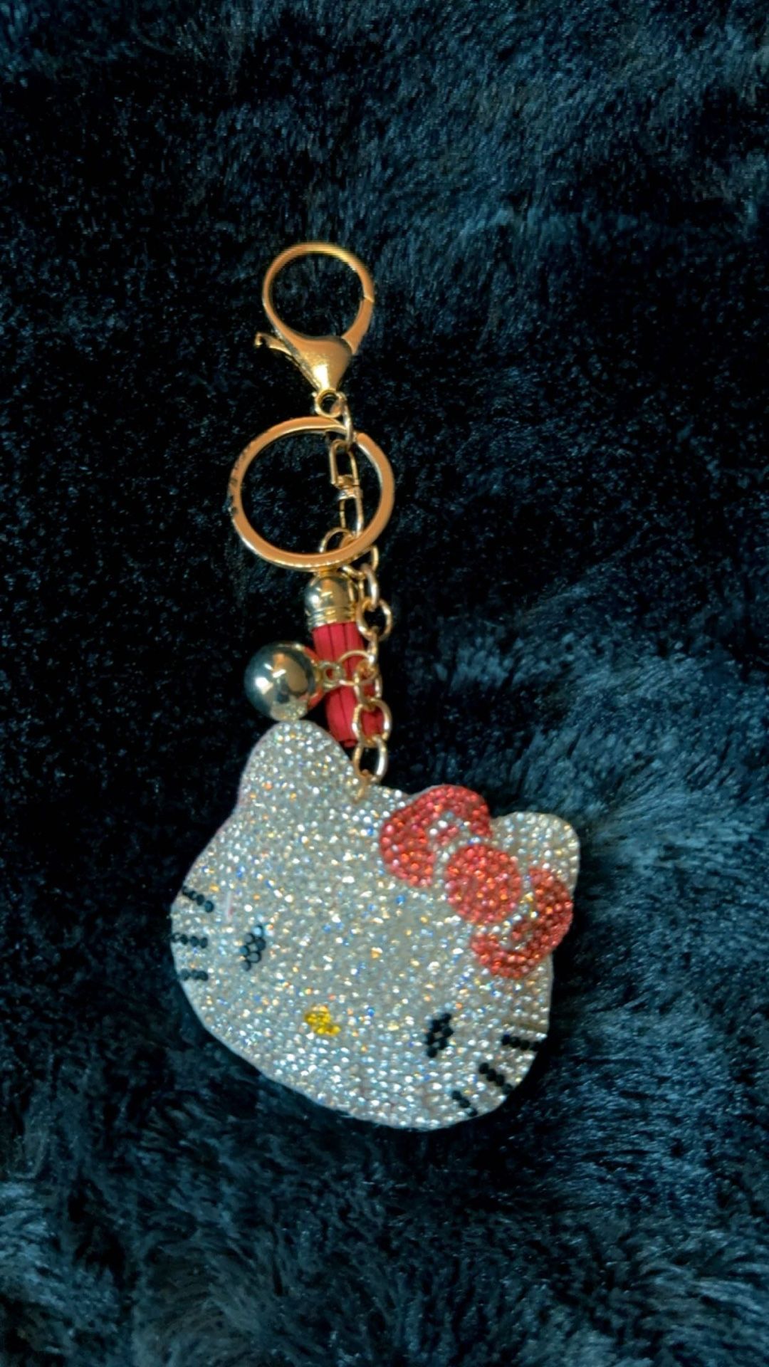 Hello Kitty red bow purse charm / keychain