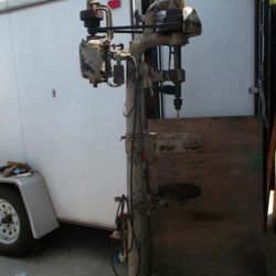 Canedy Otto Drill Press Vintage Antique Cast Iron Chicago Heights Illinois