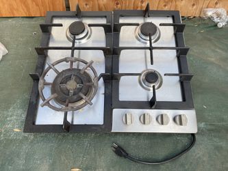 Magic Chef 24” Stainless Steel 4-Burner Gas Cooktop