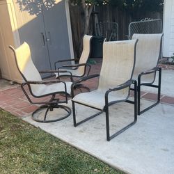 Sling Patio Chairs Set Of 6