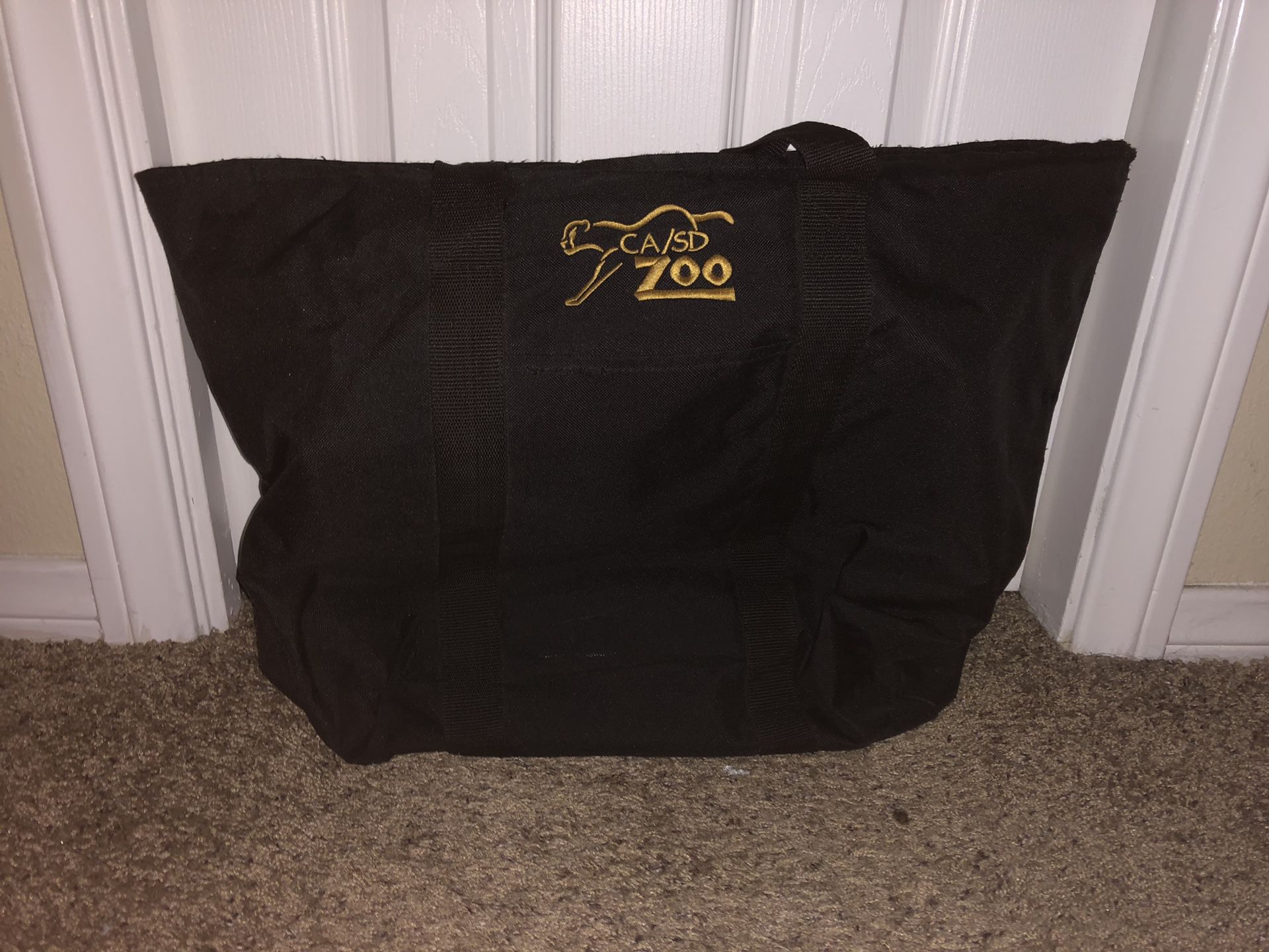 Large black tote bag