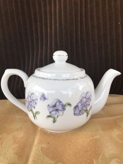 Purple peonies teacup psalm126:3 on it!