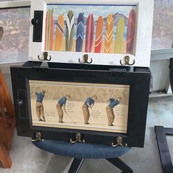 Door Art Attached With Coat Hangers!
