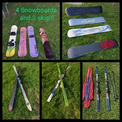 ⭐$30-150 Snowboards And Skis