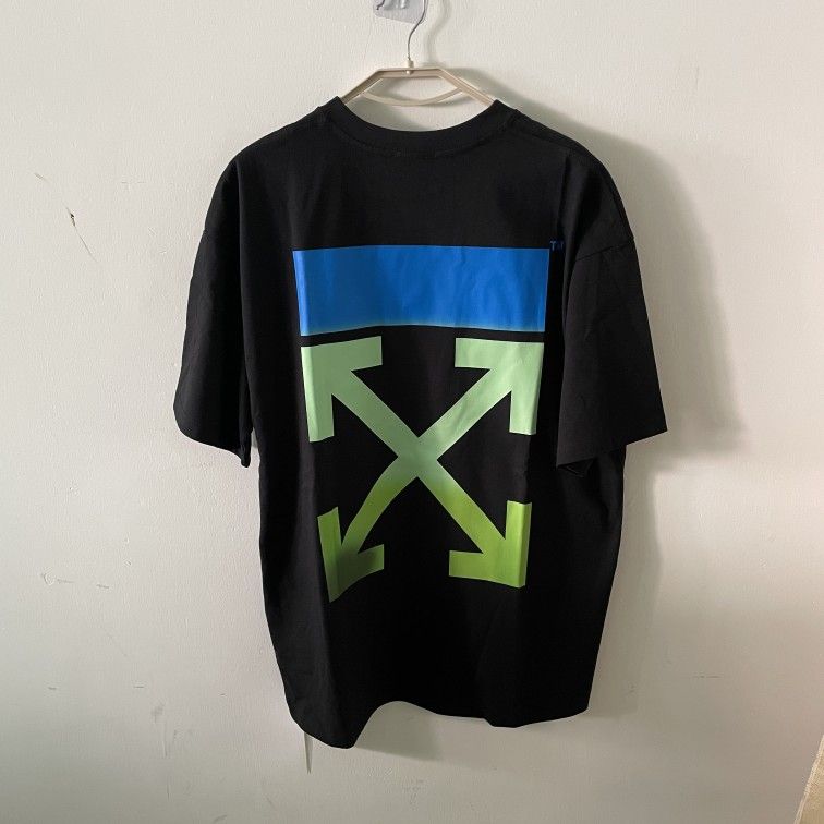 Off White BLURRED ARROW CASUAL TEE in black