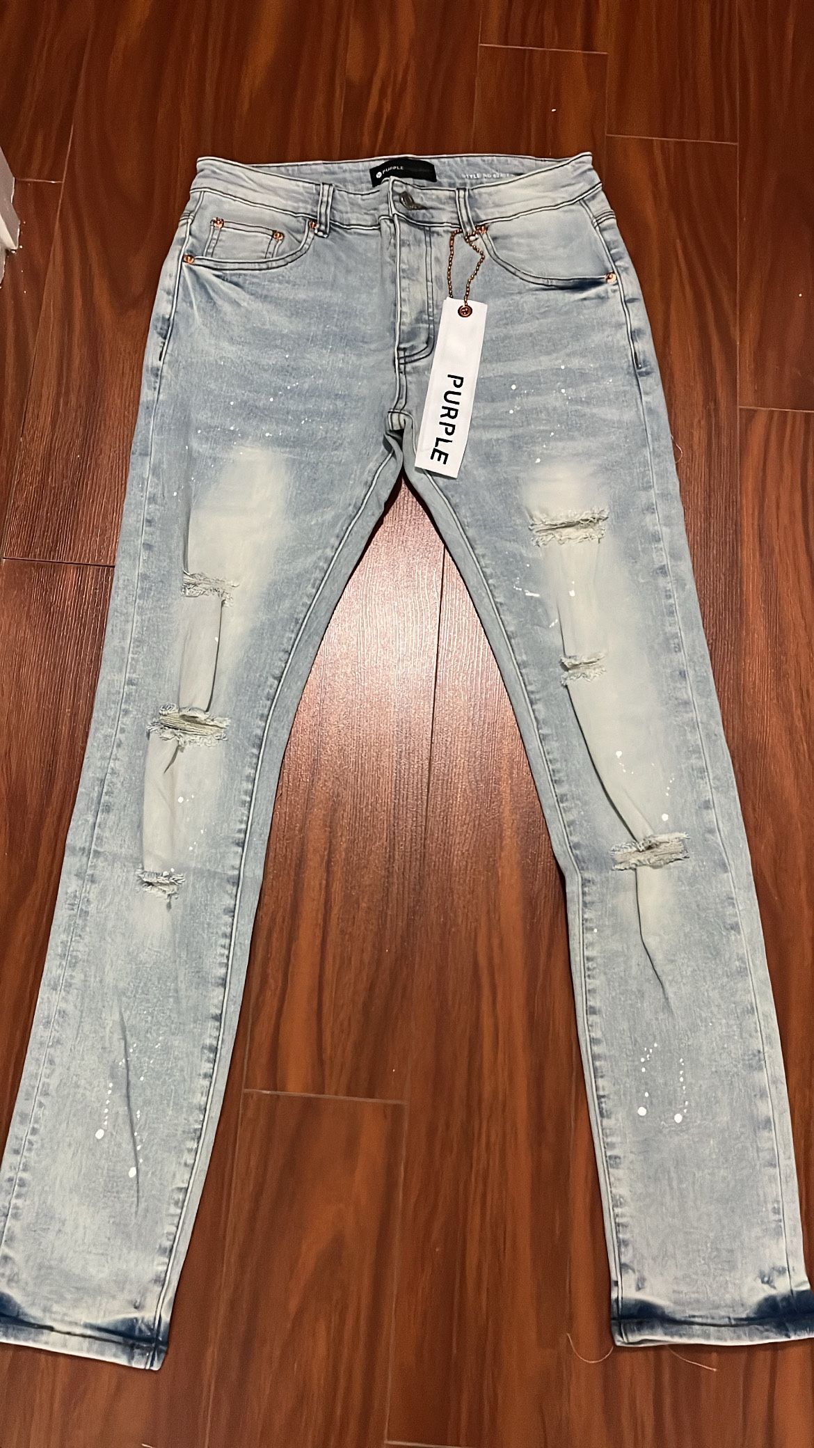 Purple Brand Light Wash Skinny Jeans Size 30