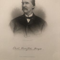 Paul Hamilton Hayne Southern American Poet Litho Art Print-1(contact info removed)