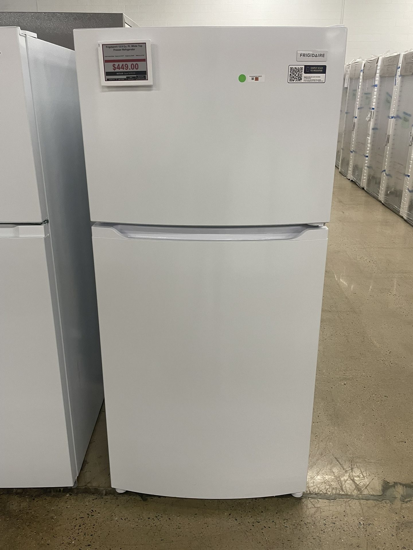 New Frigidaire 13.9 Cu.ft. Refrigerator
