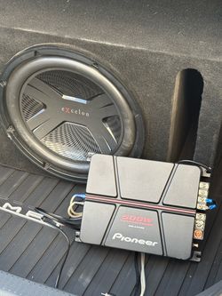 Kenwood Excelon Subwoofer & Pioneer GM-A3702 Amp Combo