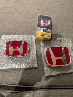 Honda Red H Emblem Set – JDM JS Racing