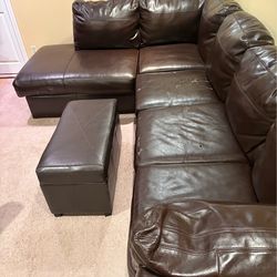 Leather Sectional Couch