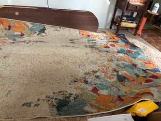 Large Abstract Multicolor Area Rug