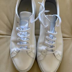 Men’s Common Projects Achille Low Top White Sneaker US Size 11/EU 44