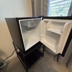 NEW Mini Fridge Plus Table 