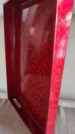 Red Lacquer Tray