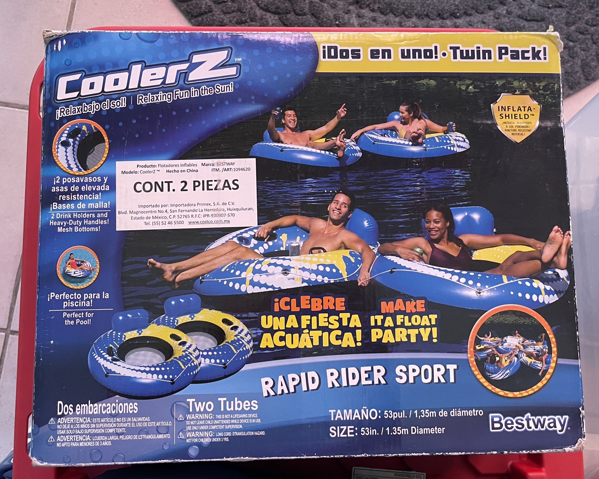 Cooler Z - Inflatable Tube (2 Pack)