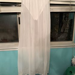 Sheer Cream Color Skirt Size Med