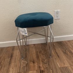 Teal Small stool