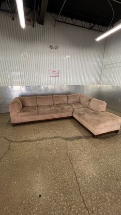 Brown L Shaped Sectional Couch