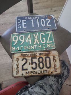 Licenses plates