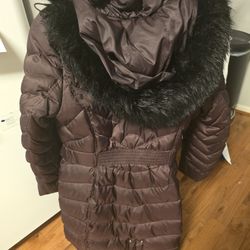 Laundry by Shelli segal belted long down puffer coat, XL