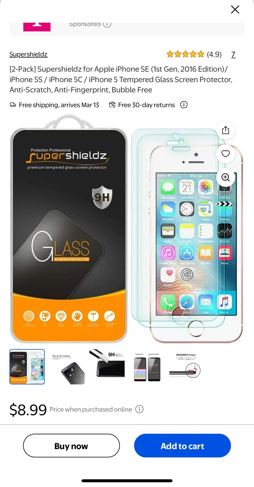 Tempered Glass Screen Phone Protector