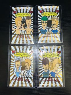 1994 Fleer Ultra MTV Beavis & Butt-Head Trading Card Complete Art Pack Lot - 4 Packs