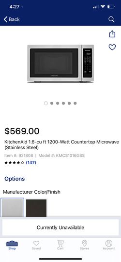 Countertop microwave
