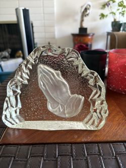 Viking  Art Glass 1985 7” Paper Weight 
