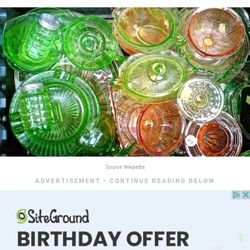 I Creamer Depression Glass In Green