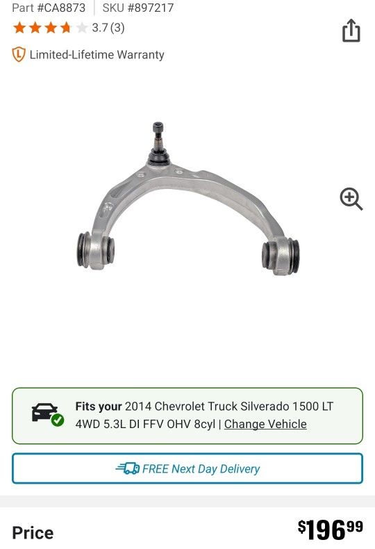 Upper Control Arms P/D
