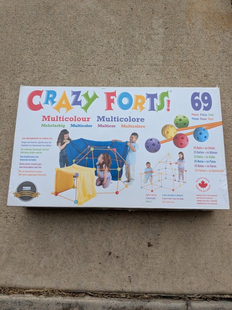 Crazy Forts Rod And Ball Fort Building Set Stem Toy