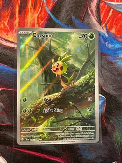 Pokemon Chespin Illustration Rare Chaos Rising