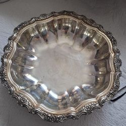 Antique Silver-plated bowl Or Serving Dish