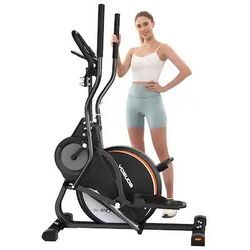 Elliptical Exercise Machine, 3-in-1 (Elliptical + Cardio Climber + Stair Stepper) Elliptical Machine - Black