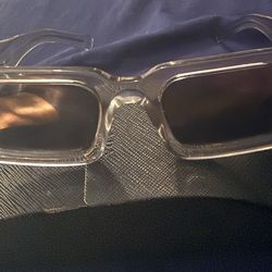 Prada PR 06YS Clear Frame Sunglasses – Authentic – With Case