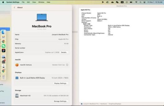 2022 Apple MacBook Pro 14" M2 Pro, 16GB RAM, 1TB SSD, Space Gray, Excellent Condition, AppleCare+ 2026 - $1,499