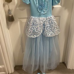 Elsa Princess Dress for Girls Kids Frozen Elsa Costume  4 Piece Outfit 3-10yrs