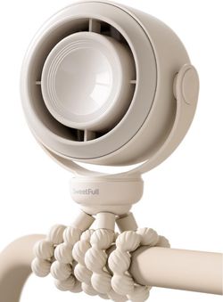 Portable Stroller Fan - Cream
