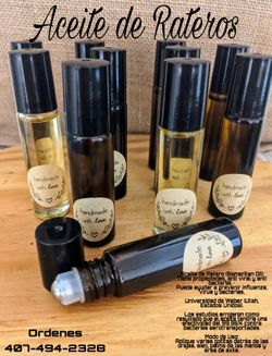 Aceite de Rateros, Lociónes Corporales naturales en barra y liquidas, Jabones naturales y antibacteriales.