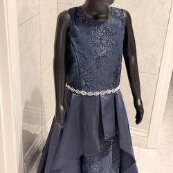Girls Navy Dress Size 12