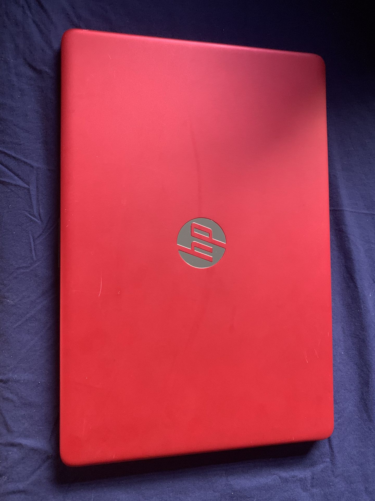 Red HP Laptop