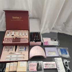 Beetles Professional Nail Kit Bundle – UV Lamp, Gel Polish, Press On Nails & Tools