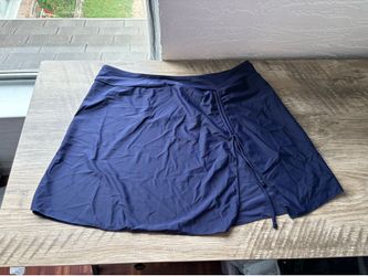 Superprity women’s navy blue 2 in 1 swim skirt bikini bottom size 2XL NWT