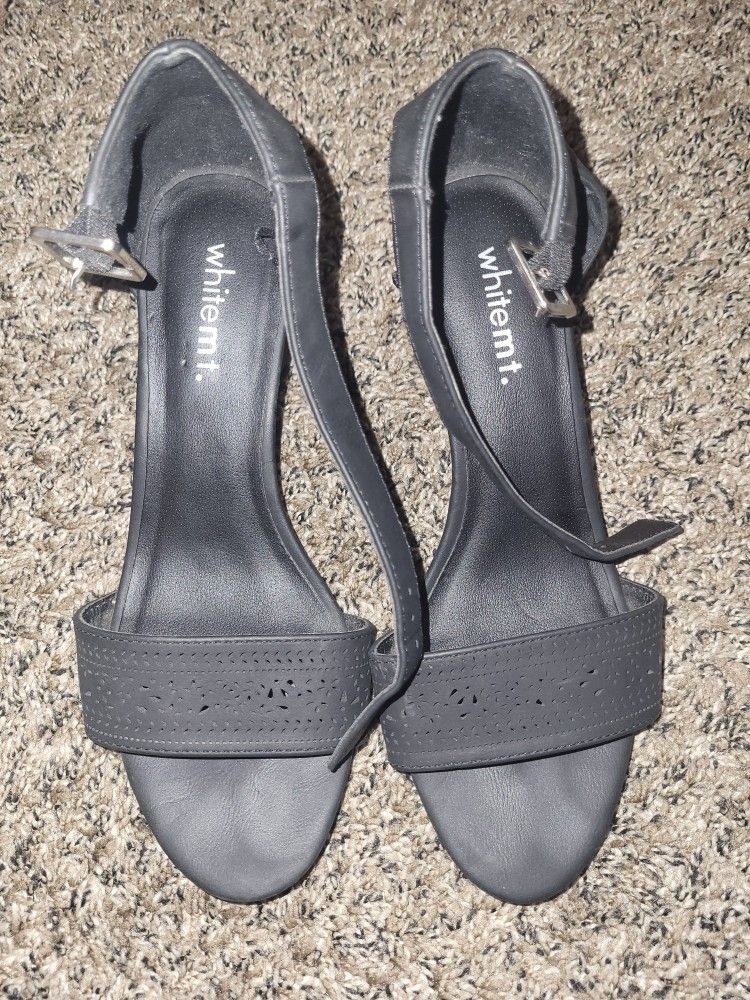 Whitemt. Ladies High Heels Size-7 Color Black