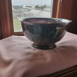 VINTAGE GORHAM SILVERPLATE LG FOOTED BOWL